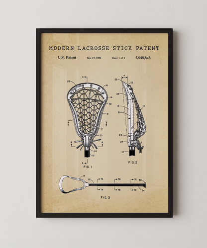 Modern Lacrosse Stick Patent