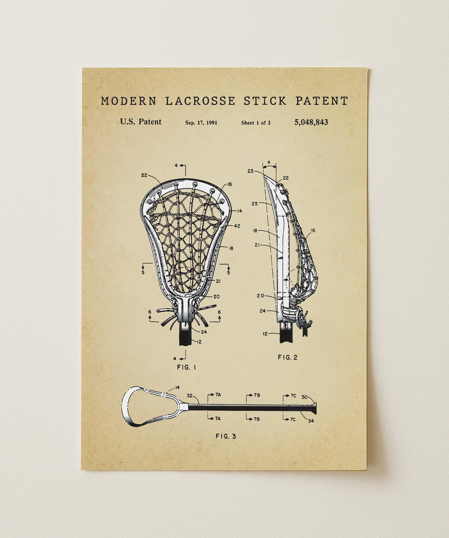Modern Lacrosse Stick Patent