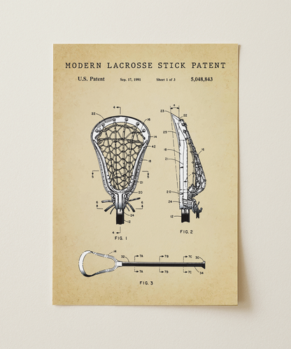 Modern Lacrosse Stick Patent