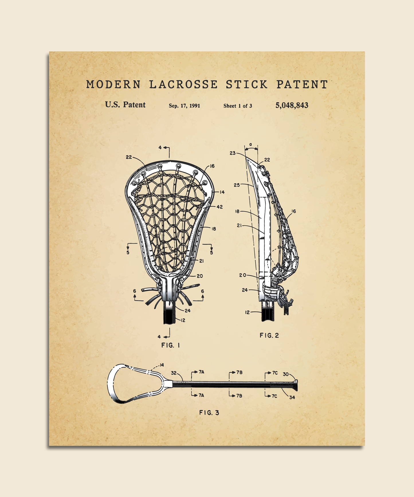 Modern Lacrosse Stick Patent
