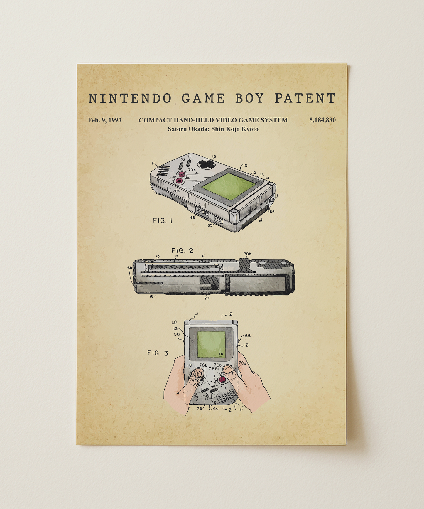 Nintendo Game Boy Patent