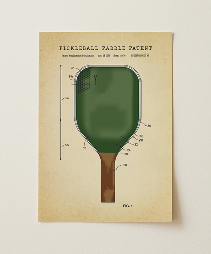 Pickleball Paddle Patent