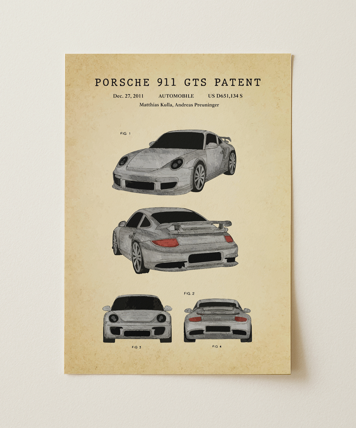 Porsche 911 GTS Patent