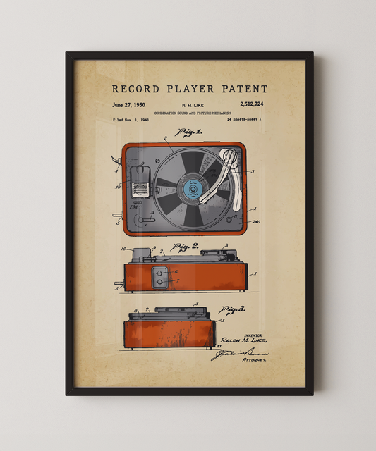 Record Player Patent