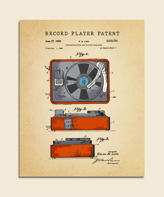 Record Player Patent