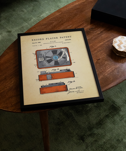 Record Player Patent