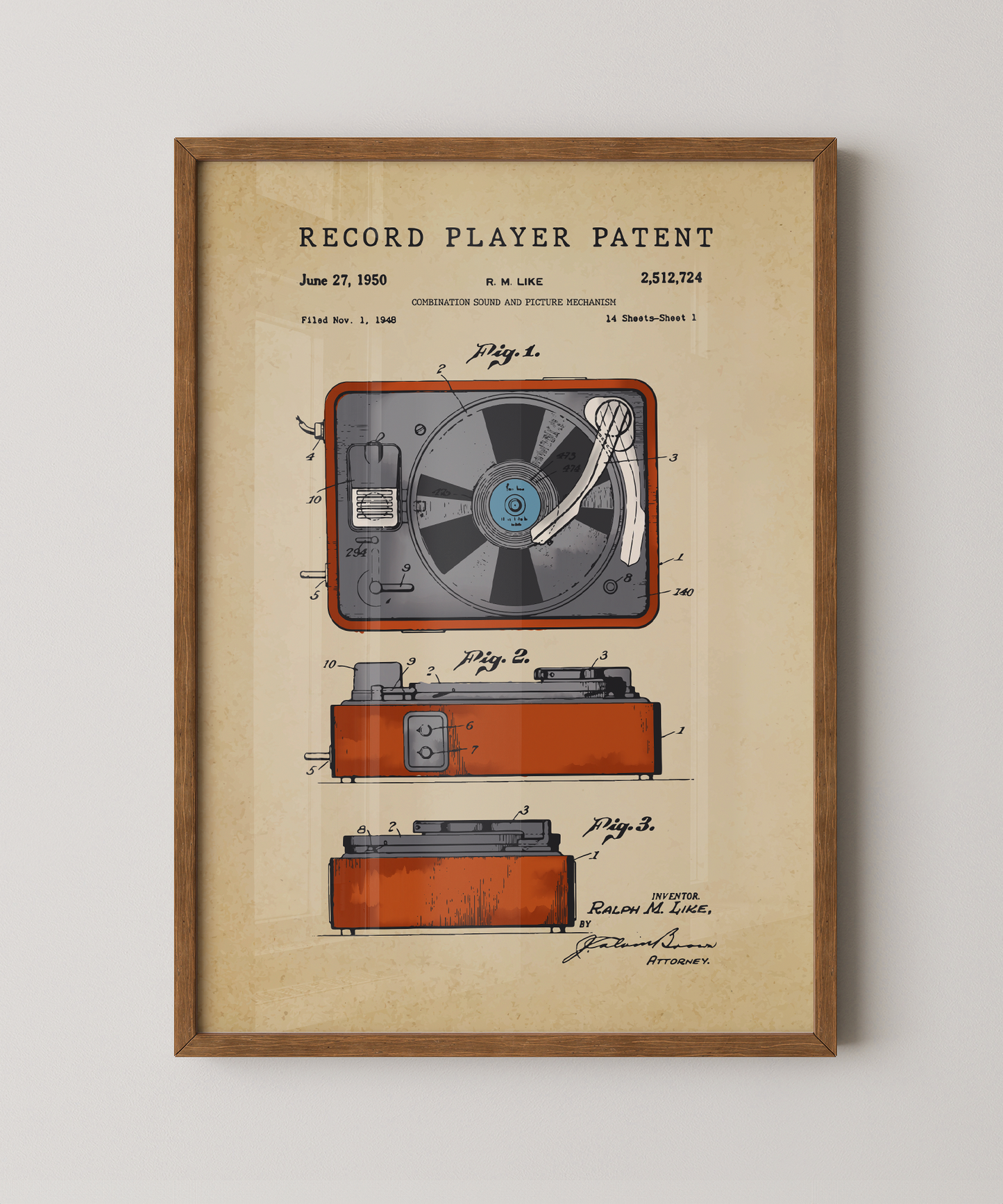 Record Player Patent