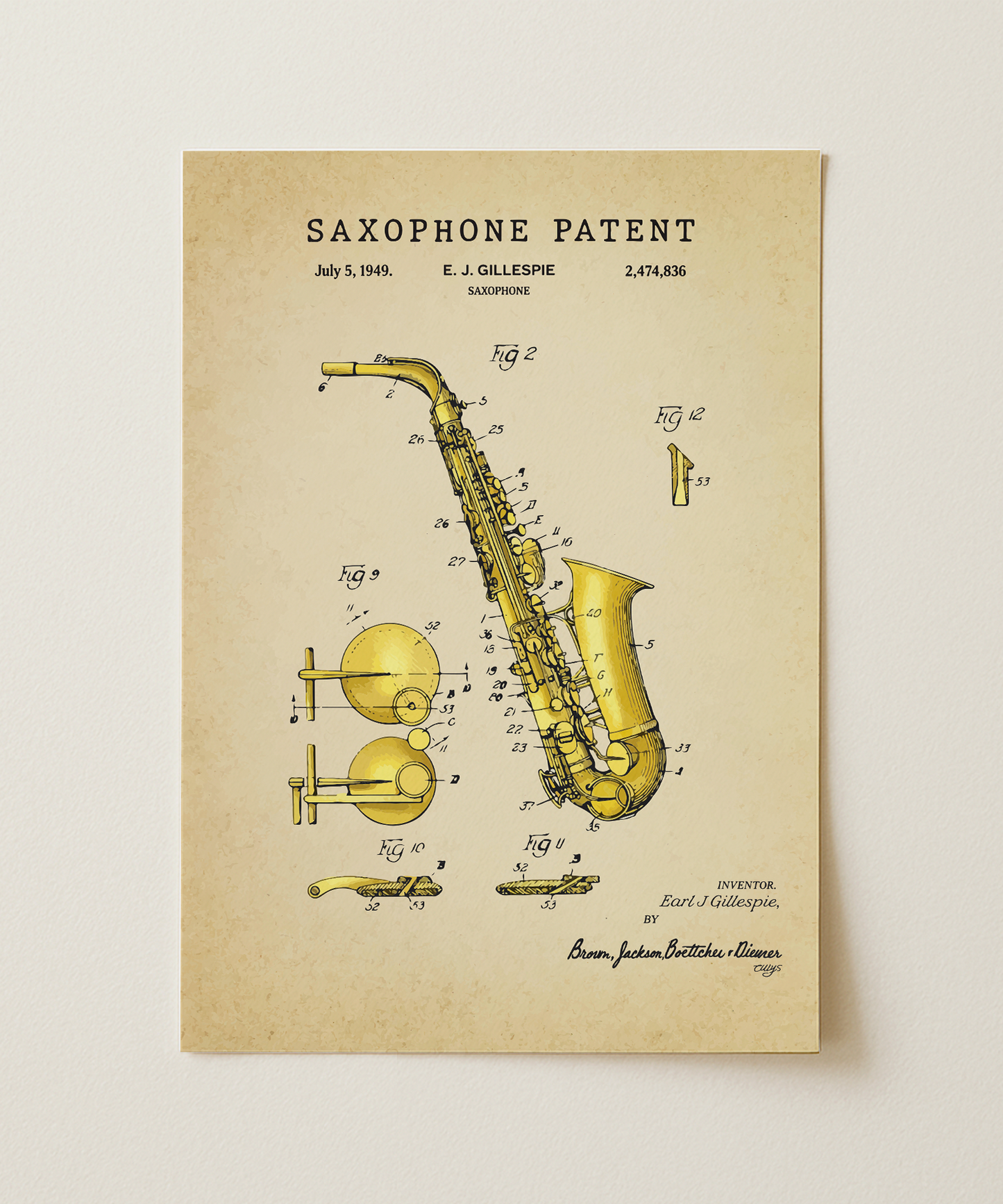 Saxophone Patent