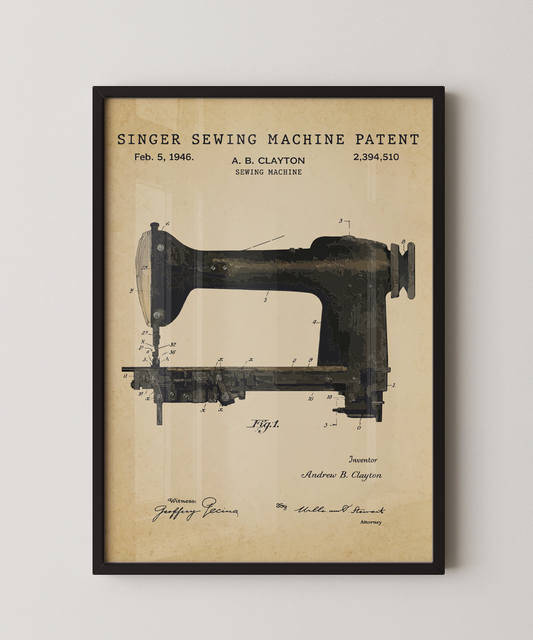 Singer Sewing Machine Patent