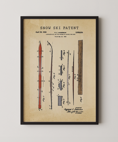 Snow Ski Patent
