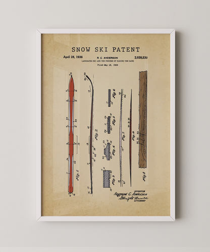 Snow Ski Patent