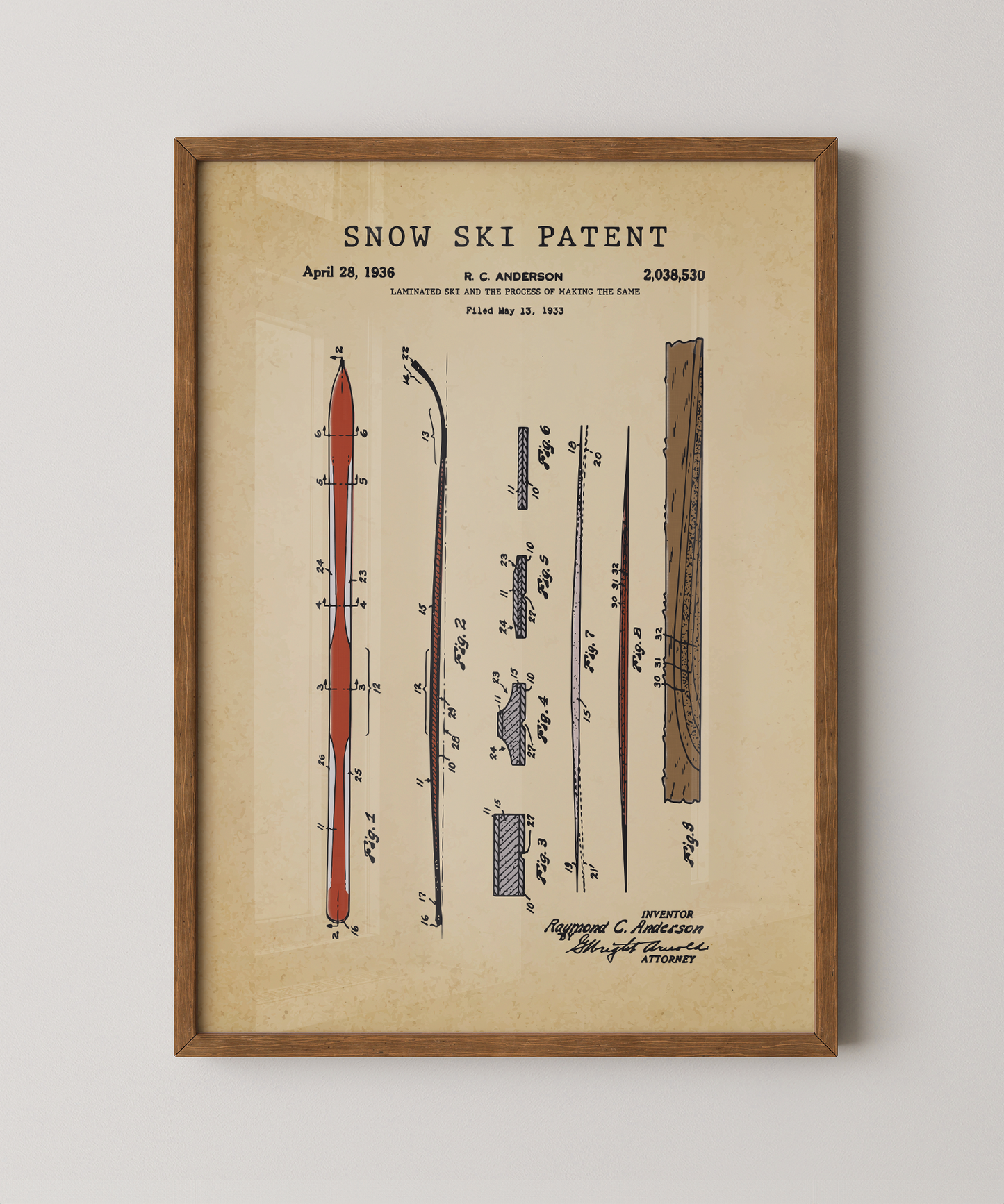 Snow Ski Patent