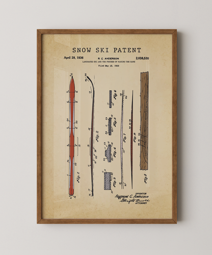 Snow Ski Patent