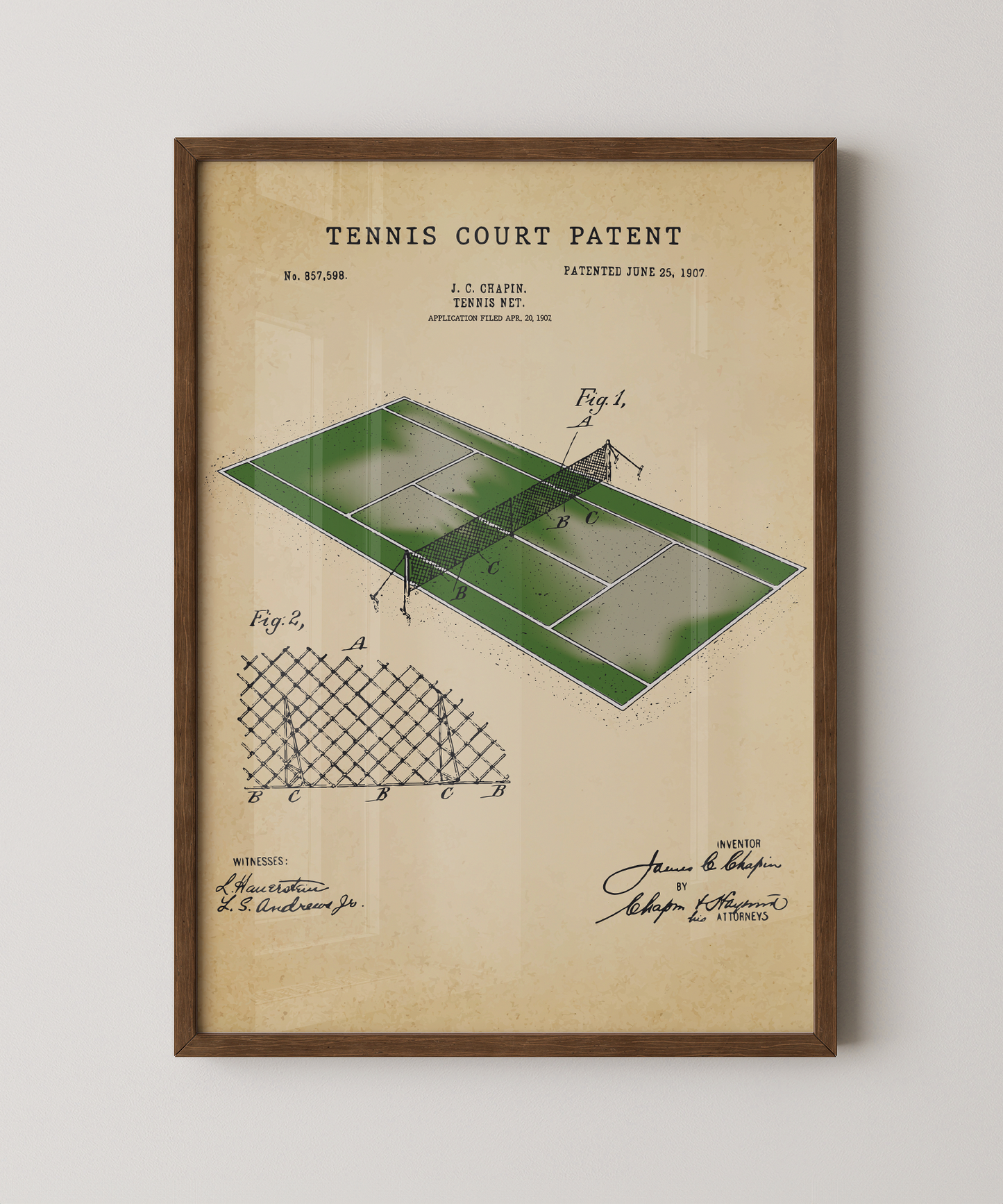 Tennis Court Patent
