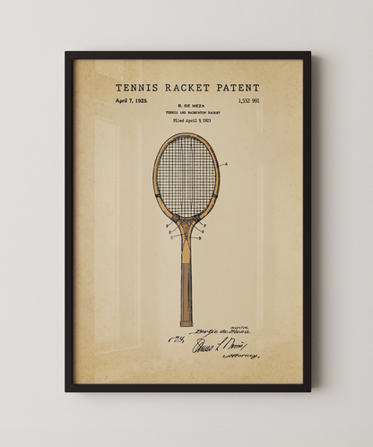 Tennis Racket Patent