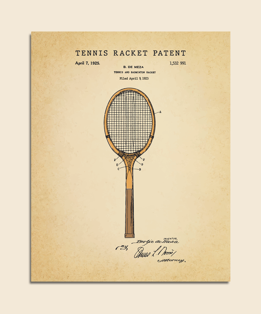 Tennis Racket Patent