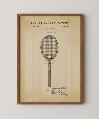 Tennis Racket Patent