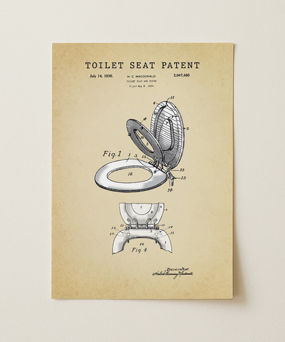 Toilet Seat Patent