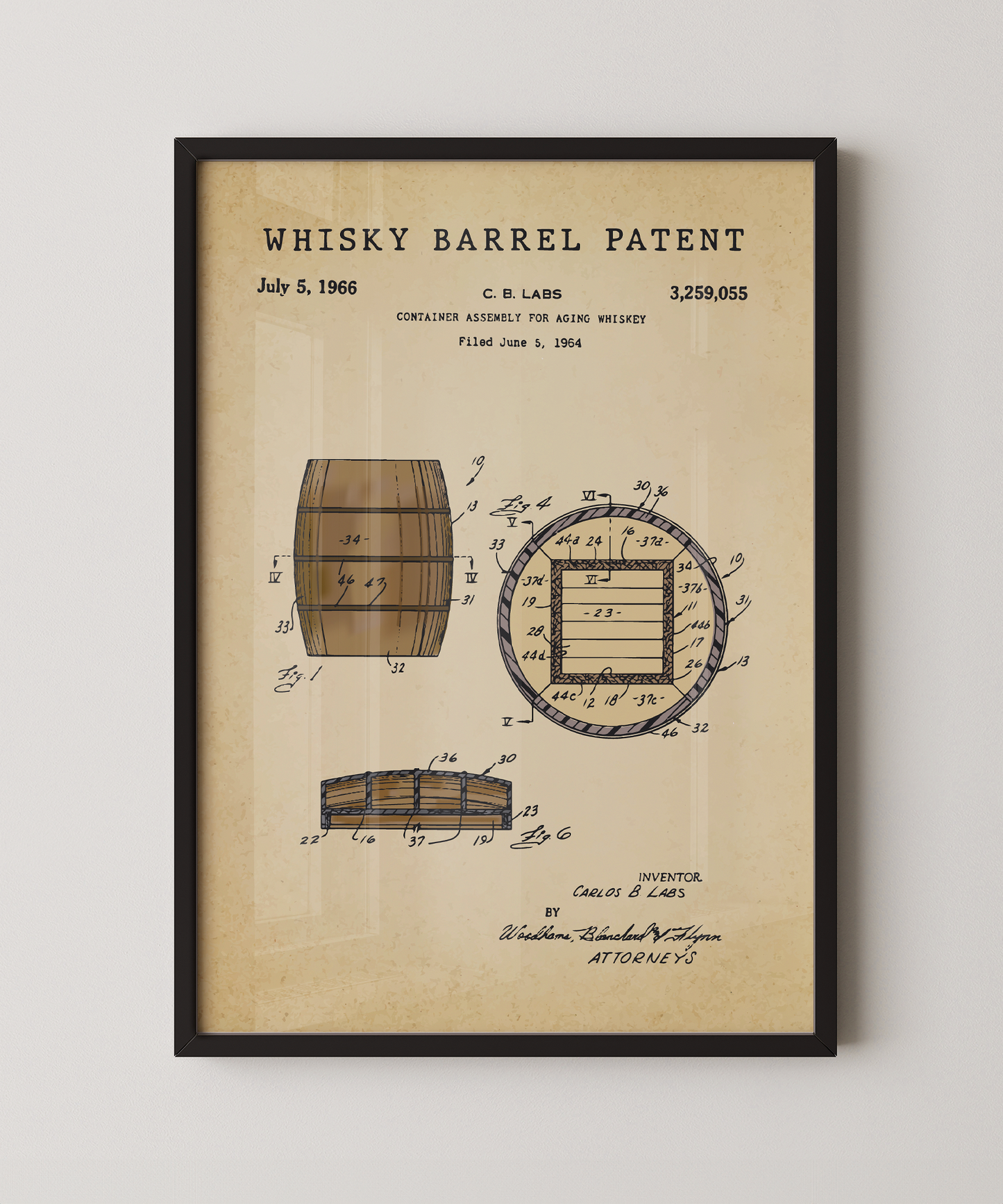 Whisky Barrel Patent