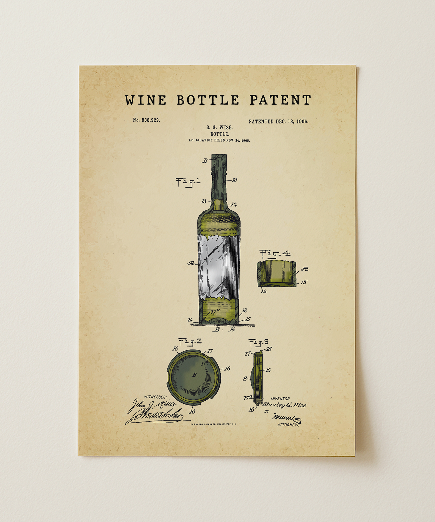 Wine Bottle Patent