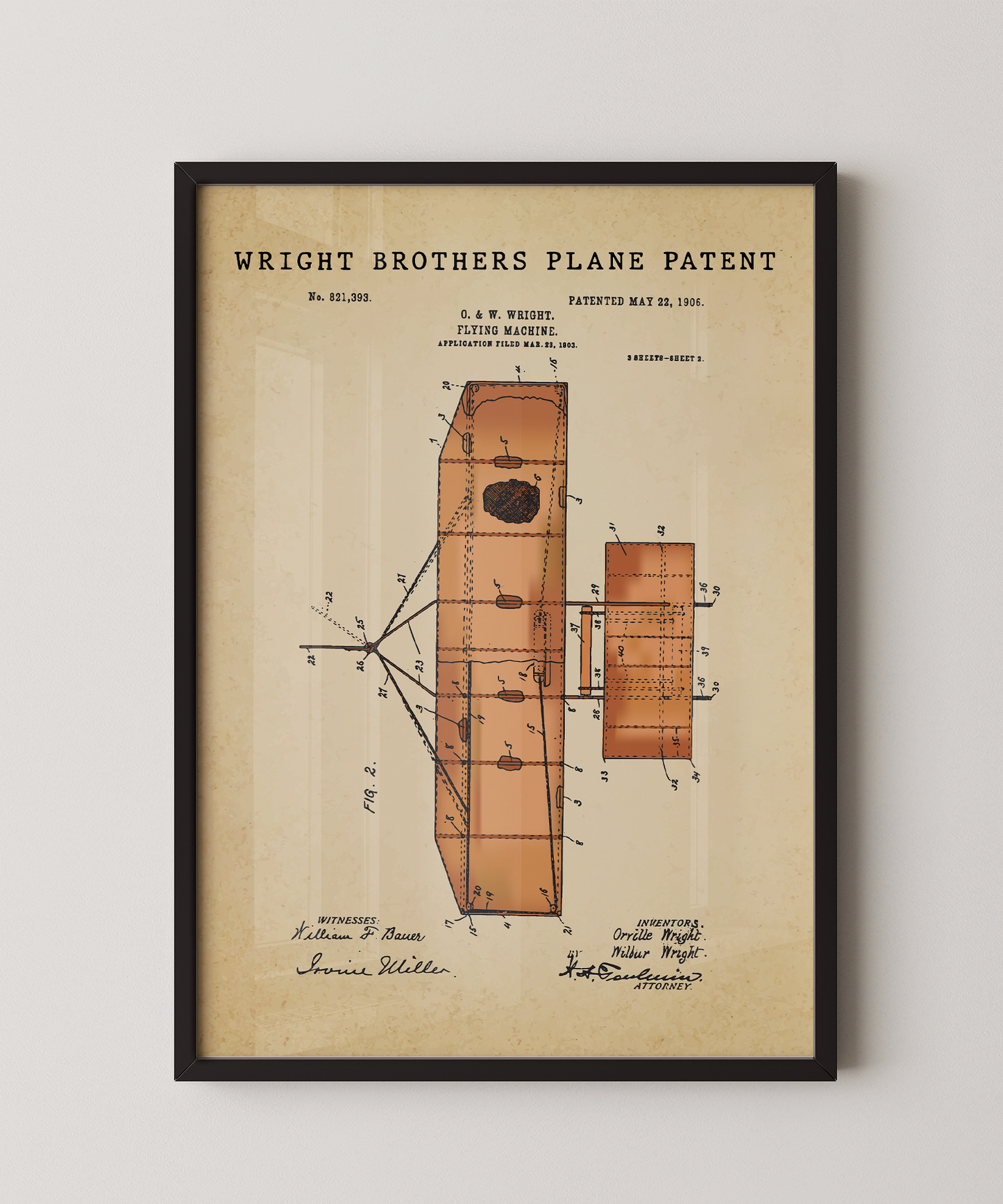 Wright Brothers Plane Patent