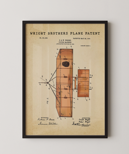 Wright Brothers Plane Patent