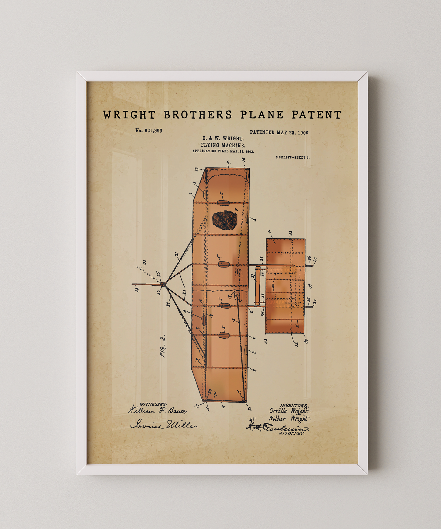 Wright Brothers Plane Patent