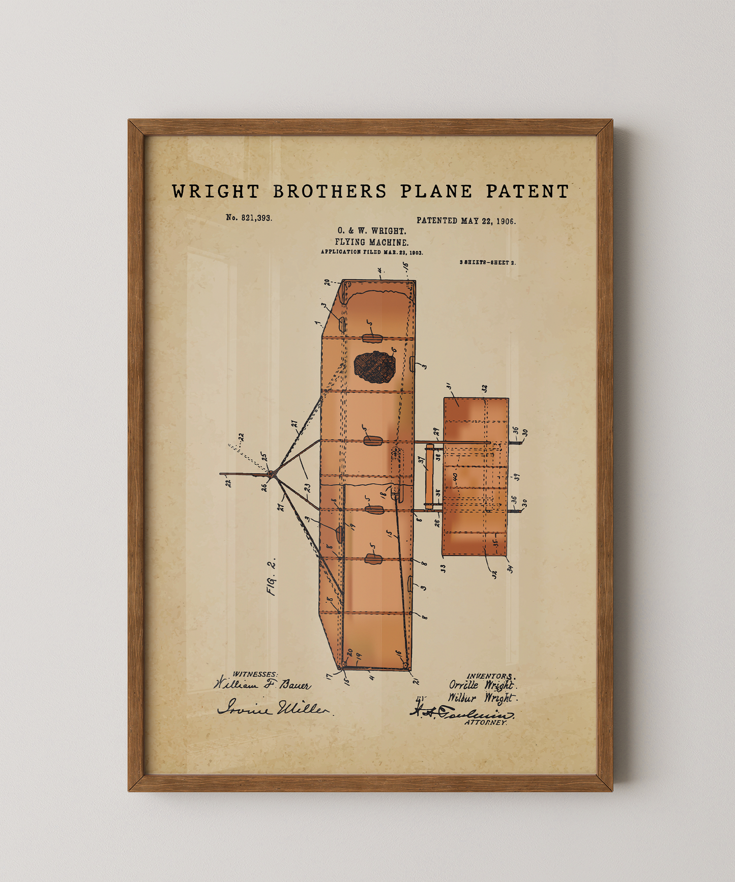 Wright Brothers Plane Patent