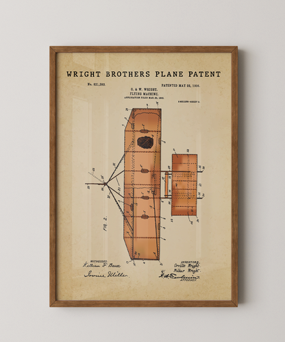 Wright Brothers Plane Patent